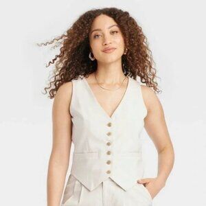 Women’s Taylor Vest- A new day | Tank Vest Cream | All Sizes